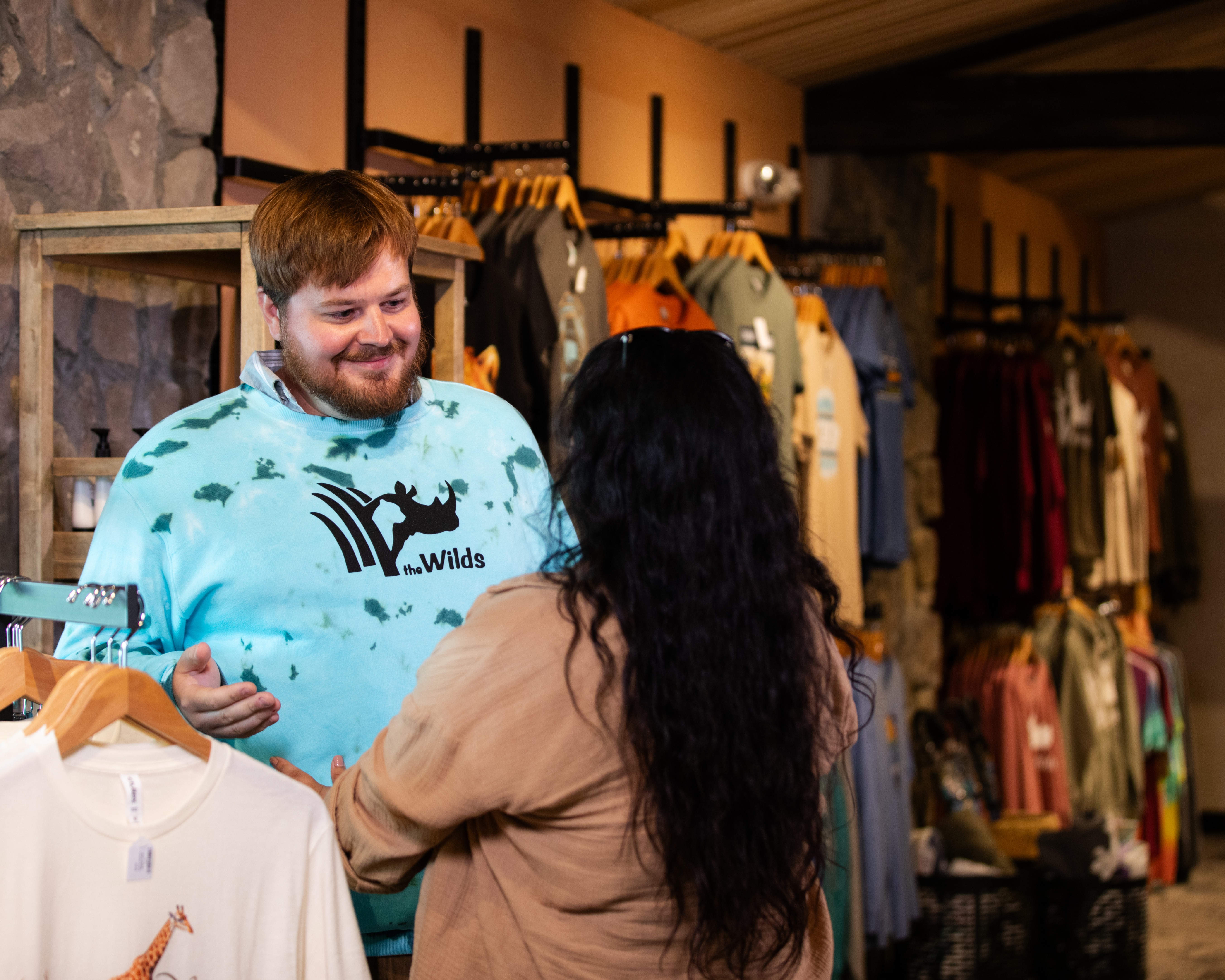man and woman shopping at The Wilds