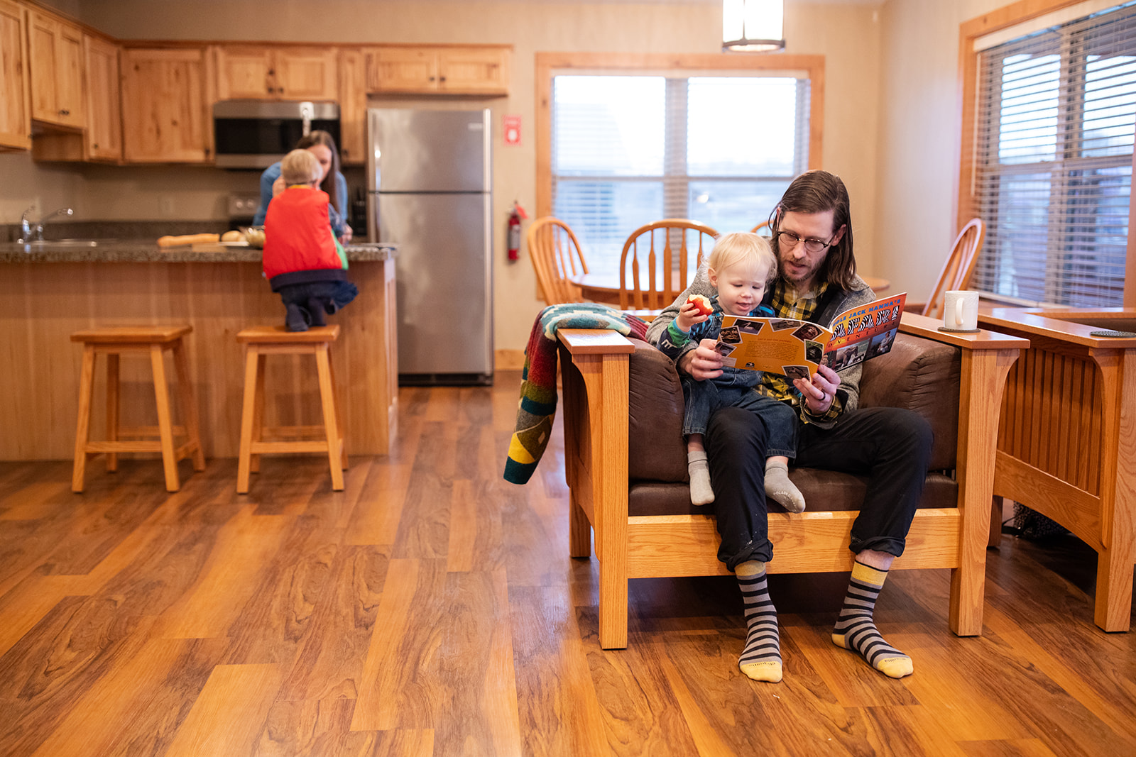 Cabin interior at Straker Lake