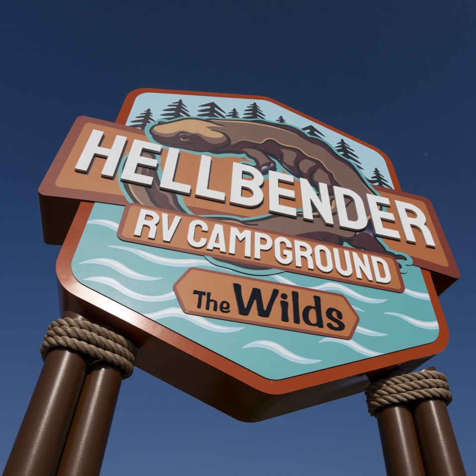 campground road sign