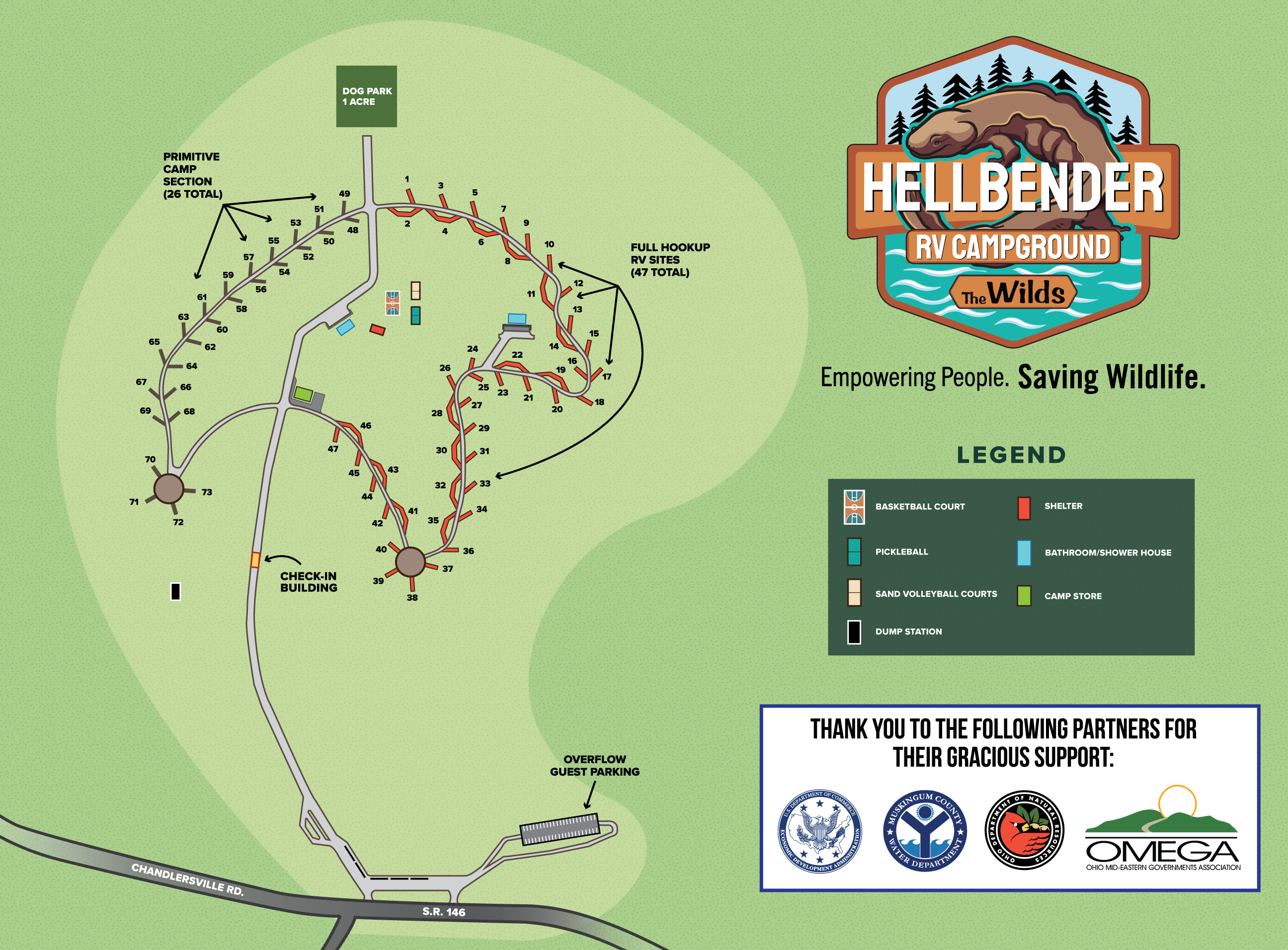 Hellbender RV Campground map