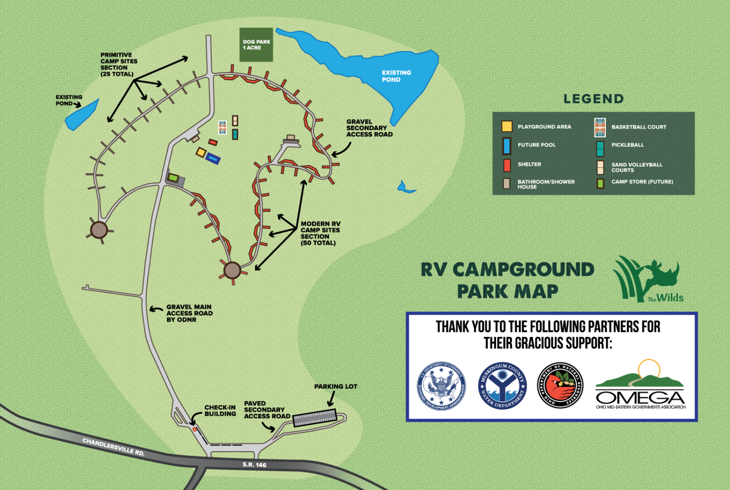 illustrated campground map