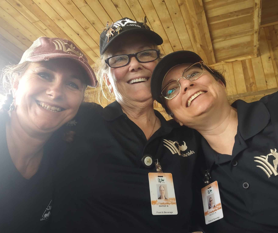 Team members at The Wilds