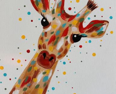 giraffe painting