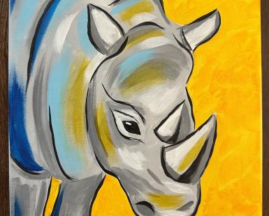 rhino painting