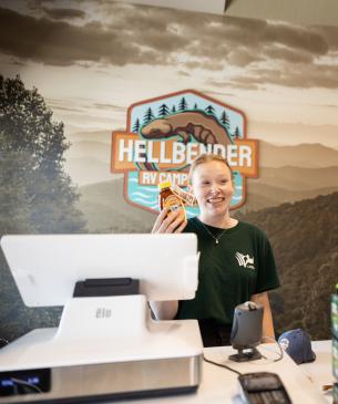 smiling employee