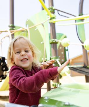 child on playground