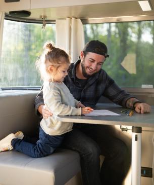 family in rv
