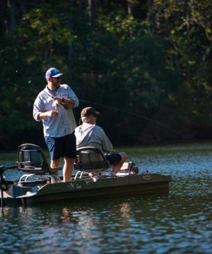 men fishing