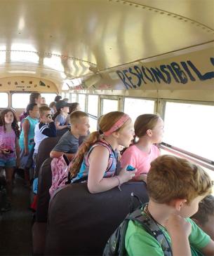 kids on bus